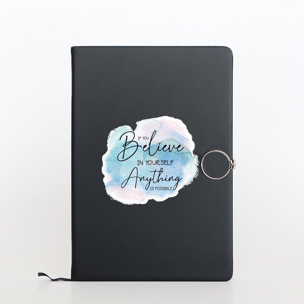 Premium Customizable Ring-Lock Diary | Personalized Name & Quotes