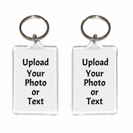 Custom Photo Keychain | Personalized Spotify Code & Picture Key Ring | Upload Your Image or Text