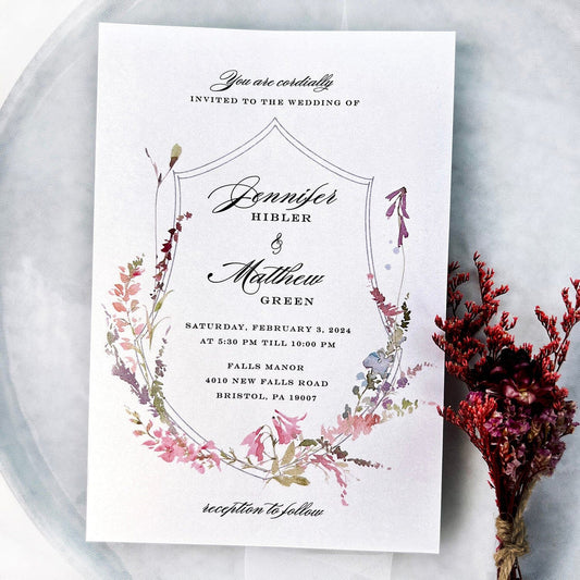 Floral Wedding Invitation Cards | Elegant & Customizable for All Events